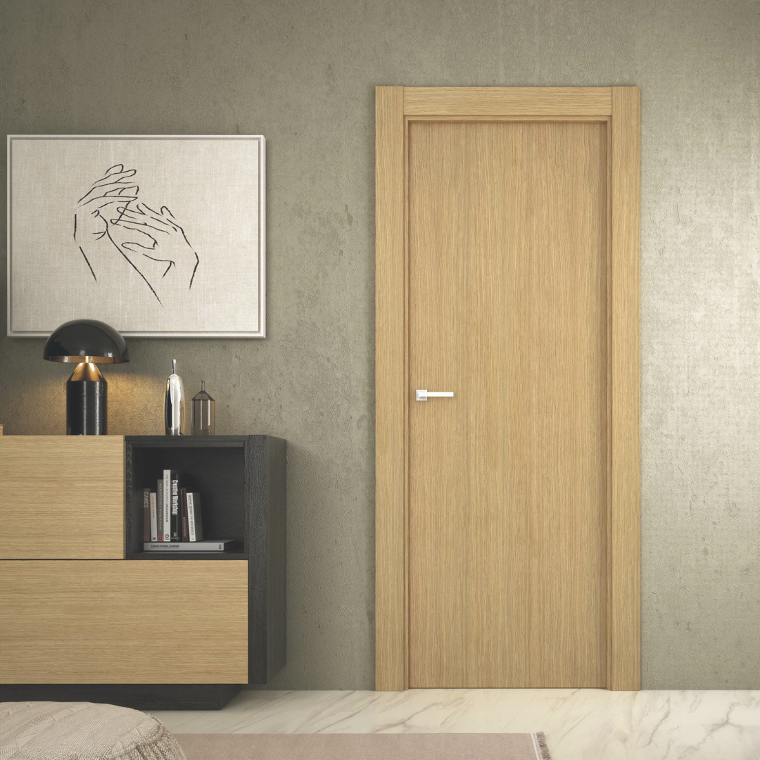 Puerta lacada Vega modelo 7000 color roble